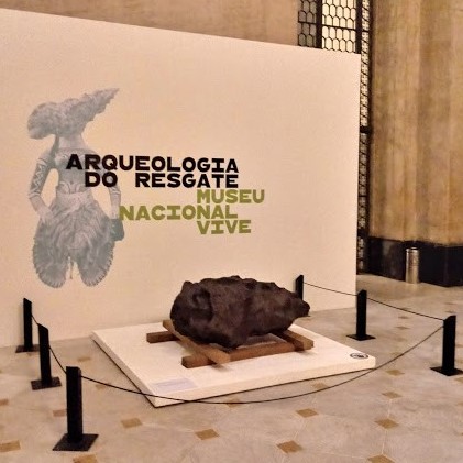 Apresentação da exposição “Arqueologia do resgate. Museu Nacional vive” no hall do Centro Cultural Banco do Brasil, 26/04/2019
